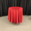 108" Rd Red Tablecloth - Image 4