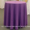 120" Rd  Purple Tablecloth - Image 2