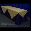 60" x 60" Royal Blue Tablecloth - Image 6