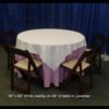 60" x 60" Purple Tablecloth - Image 2