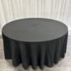 132" Rd BlackTablecloth