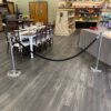 8' Black Velour Stanchion Rope - Image 2
