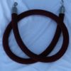 8' Black Velour Stanchion Rope