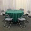 90" Rd Kelly Green Tablecloth