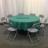 90" Rd Kelly Green Tablecloth - Image 2