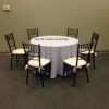 108" Rd Silver Tablecloth - Image 5