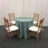 90" Rd Green Gingham Tablecloth - Image 2