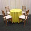 90" Rd Lemon Tablecloth
