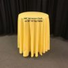 108" Rd Lemon Tablecloth