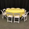 108" Rd Lemon Tablecloth - Image 2