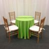 90" Rd Lime Green Tablecloth - Image 2