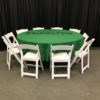108" Rd Moss Tablecloth - Image 3