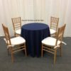 90" Rd Navy Tablecloth - Image 2