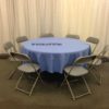 90" Rd Periwinkle Tablecloth - Image 3
