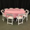 108" Rd Pink Tablecloth - Image 2