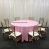 120" Rd Pink Tablecloth