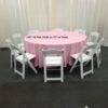 120" Rd Pink Tablecloth - Image 3