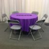 90" Rd Purple Tablecloth