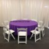 120" Rd  Purple Tablecloth - Image 3