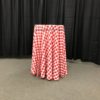 108" Rd Red Gingham Tablecloth