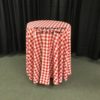 108" Rd Red Gingham Tablecloth - Image 3