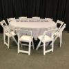 108" Rd Silver Tablecloth - Image 2