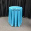 108" Rd Teal Tablecloth - Image 6