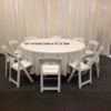 120" Rd Vanilla Tablecloth - Image 3