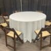 Ice Blue 120" rd Tablecloth - Image 2