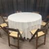 Ice Blue 70" x 70" Tablecloth - Image 3
