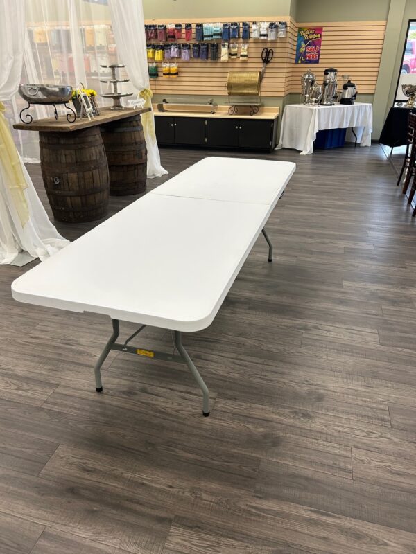 8' x 30" Folding Plastic Table - Image 2